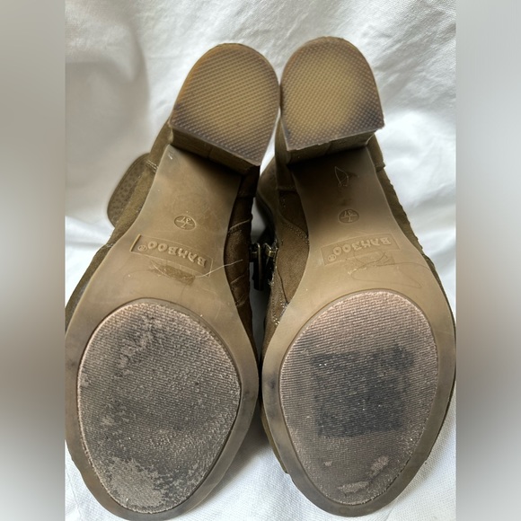 Bamboo Olive Open Toe Heel - Picture 2 of 5